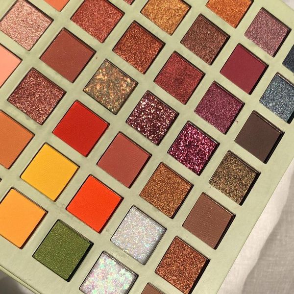 

eye shadow 42 color super fire rose gold eyeshadow palette glitter shimmer powder matte cosmetic tslm2
