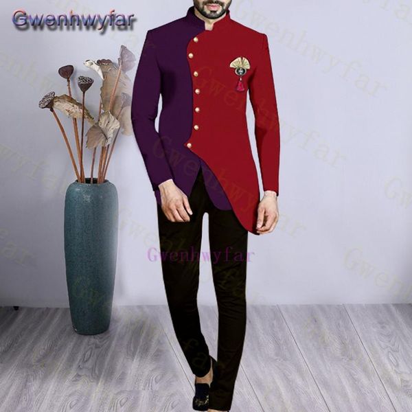 

gwenhwyfar new style men suits, patchwork slim fit groom tuxedos, custom made two pieces set wedding party prom terno masculino, White;black