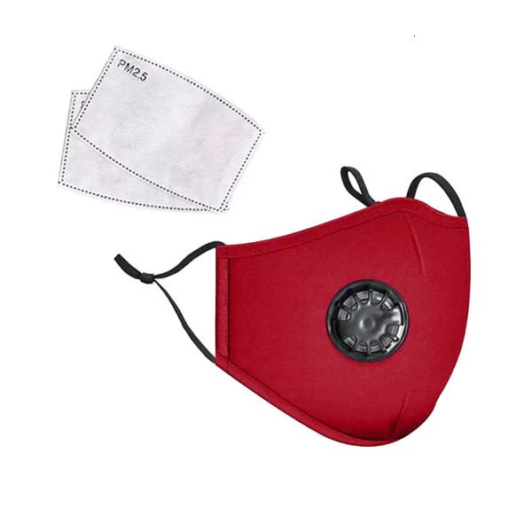 

factory 2.5 breathable valve pm fashion anti-dust cotton activated carbon party mask with filter-washable reusable respi