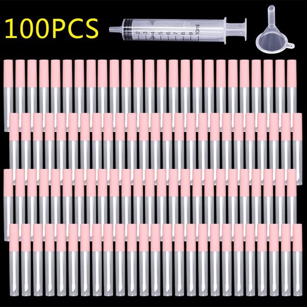 

storage bottles & jars 50/100 pcs 2.5ml refillable lip gloss tubes grade clear plastic empty make up diy containers tools