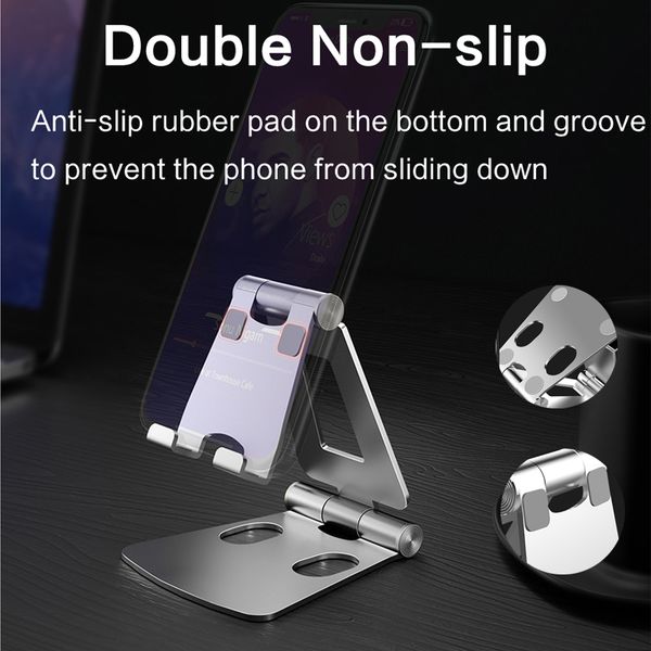 

4fds2aw5grt5licheers aluminum desk portable mobile stand dual foldable cell phone holderdw3