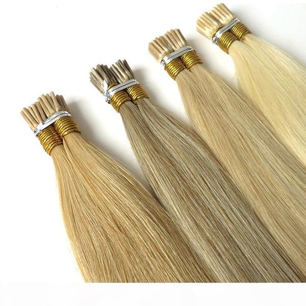 

virgin russian hair remy human hair 0.5g 200strands lot itailan keratin pre bond i tip stick tip hair extensions, Black