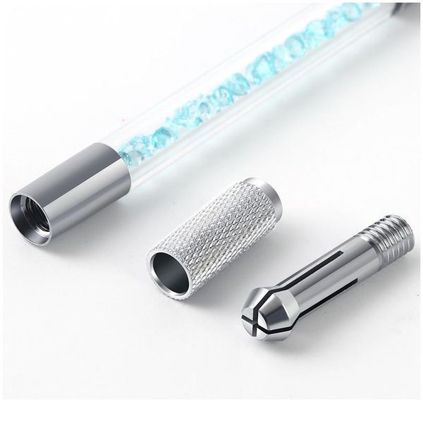 

1pcs crystal acrylic tattoo pen stainless steel permanent makeup manual tattoo microblading pen manual dou jlluqp