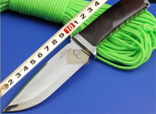 ROCKSTEAD kon-zdp sabit bıçak bıçağı hayatta kalma taktik bıçağı D2 bıçak ahşap saplı deri kılıf açık kamp için EDC araçları
