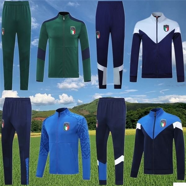 

2020 2021 italy belotti jacket training suit soccer new verratti bonucci zaninlo jorginho football survetement sportswear set tracksuit, Black