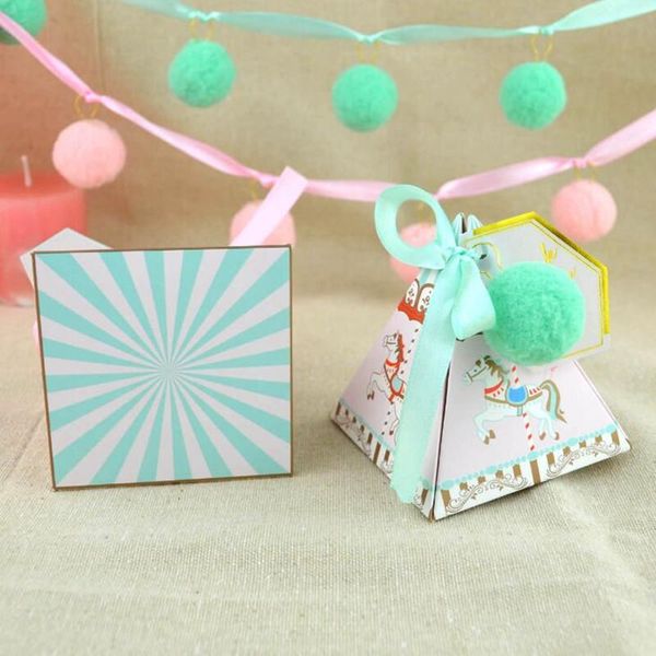 

новый diy 10 шт. 7.2x7.2x8см два цвет симпатичные карсель конфеты коробка золотая конфета box детский день рождения candy box креативный под