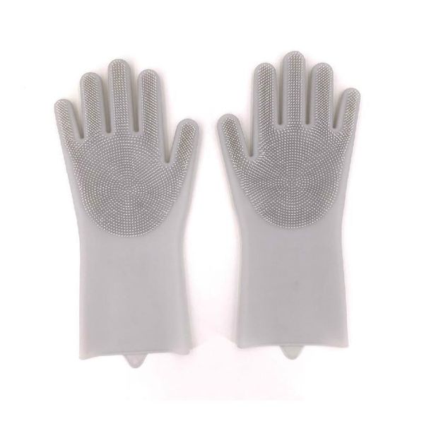 

1pair gloves kitchen sile cleaning gloves magic sile dish washing glove for household scrubber rubber kitchen cl sqclgj
