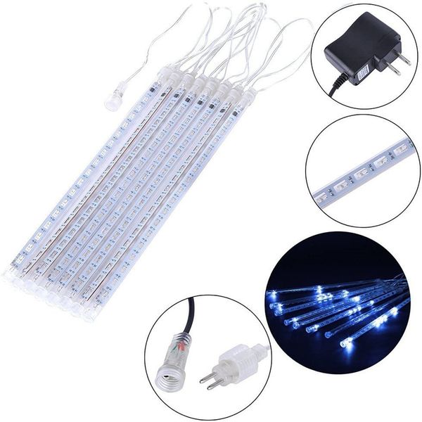 

led meteor shower lights with 30cm 50cm 8 tubes falling rain light for christmas wedding halloween party holiday garden tree