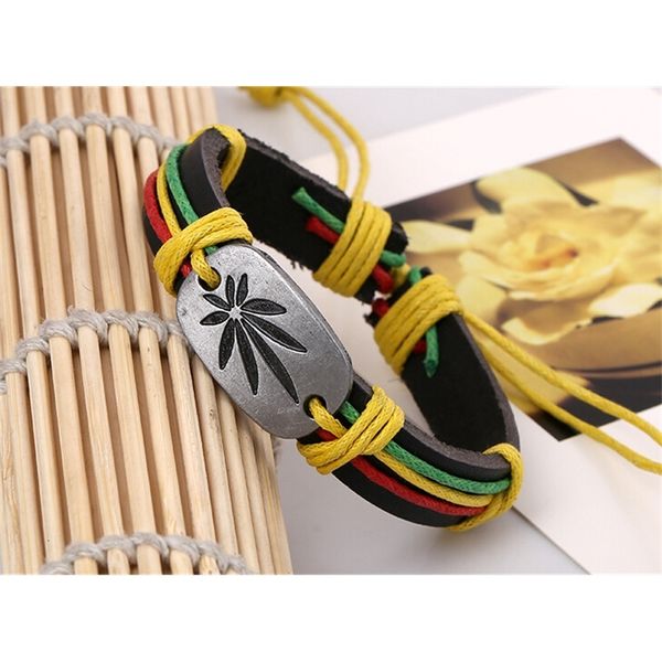 

bracelet lucky grass 12pcs/lot fashion leather shipping