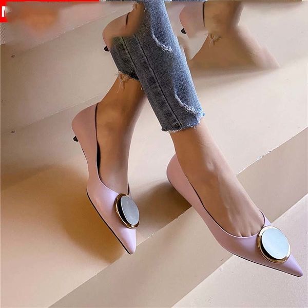 

morazora 2020 new arrival genuine leather woman pointed her toe down foot spring solid shoes, Black;brown