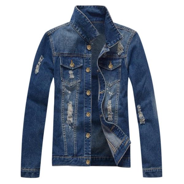 

men autumn winter jacket casual long sleeve turn-down collar solid denim jacket coat parka men jaqueta masculino, Black;brown