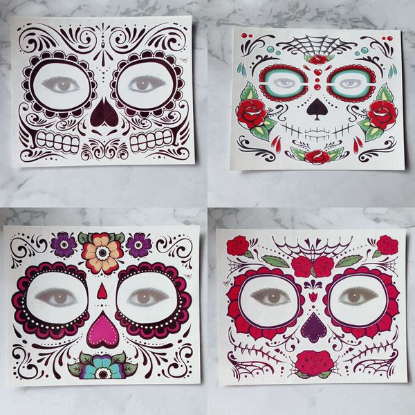 

disposable eyeshadow sticker magic eye face lace style waterproof temporary tattoo for beauty makup stage halloween party