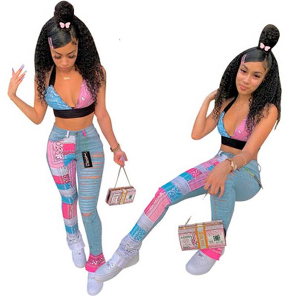 

ladies splicing ripped jeans fashion trend hole mid waist skinny zipper women denim trousers designer autumn female new casual straight jean, Blue