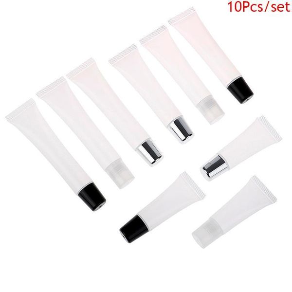 

10pcs 10/15/20ml empty lipstick tube squeeze sub-bottling lip gloss container1