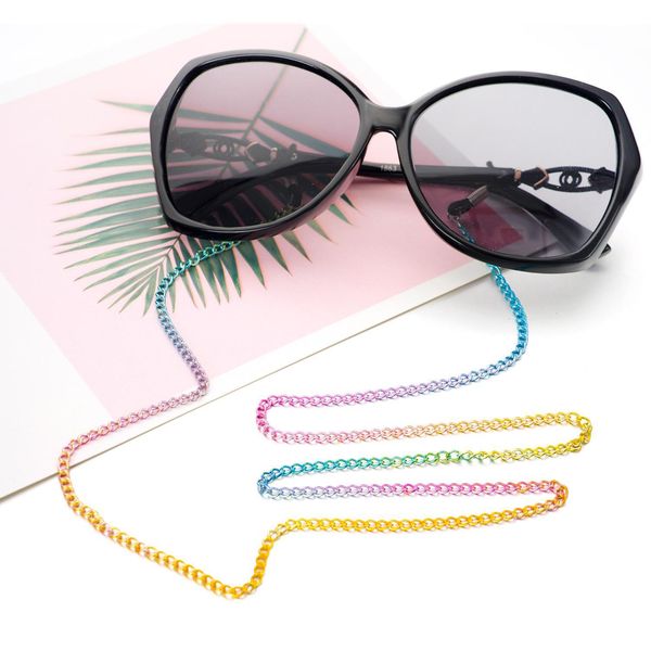 

fashion colorful copper chain eyeglass strap reading glasses spectacles sunglasses eyewear eyeglass chain neck cord strap rope h bbyned