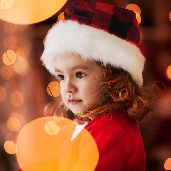 

красный плед рождество hat для взрослых дети с рождеством украшения новогодние украшения для дома 2020 cristmas партия подарки jllibi