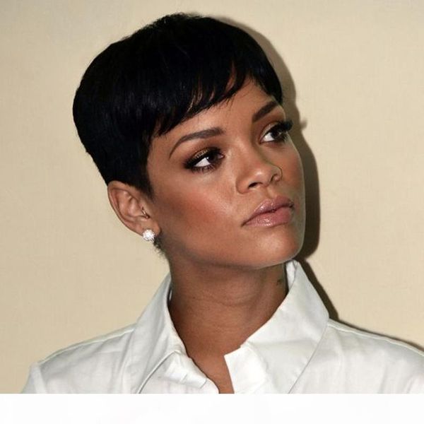 

short bob straight wigs glueless natural full human hair wig with bangs virgin brazilian short bob none lace wig for black women, Black;brown