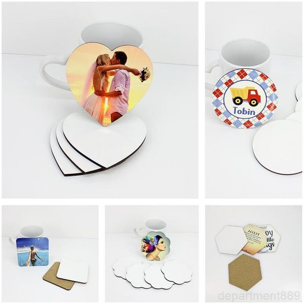

blank coasters diy sublimation mdf wooden insulation kitchen accessories mat cup bar mug drink pads dhf3061