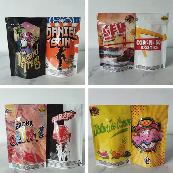 

wizrd trees daniel sun cake dry herb flower packaging bags sharklato gold edition mylar bag joke's up runtz martian candy cake 11*15cm