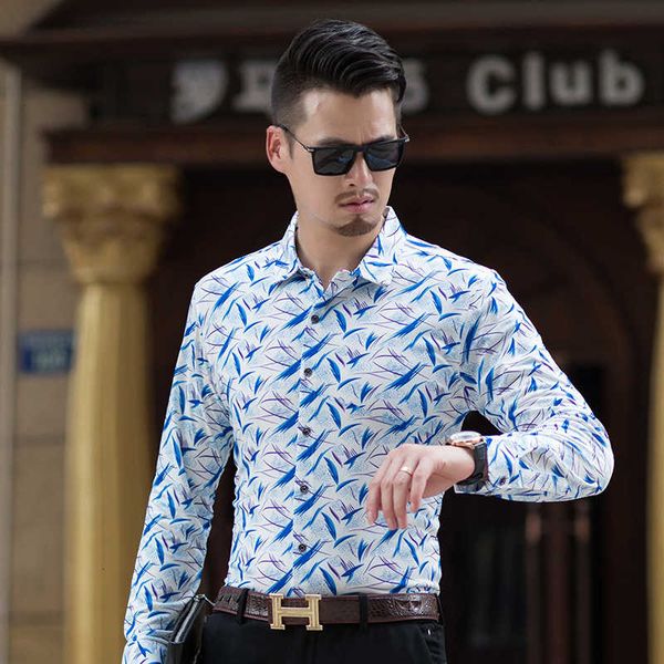 

dad long sleeve middle-aged wear spring and autumn men's casual fashion shirt trend, White;black