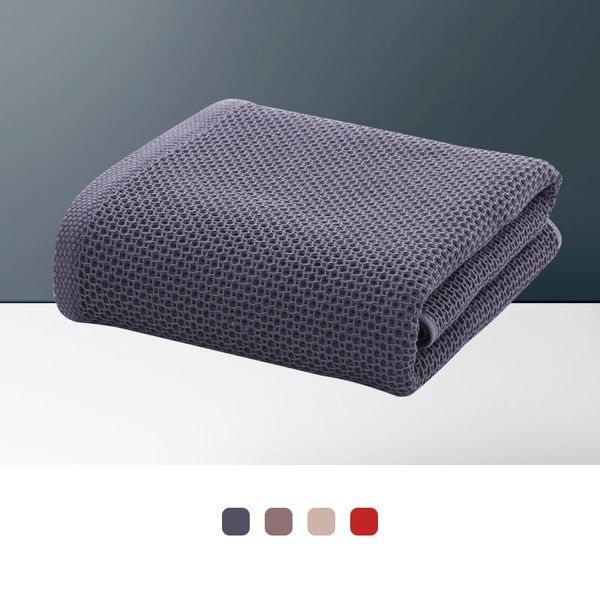 

2020 new arrival solid color honeycomb towel super absorbent portable face towels travel bath towel for home l size 70x140cm