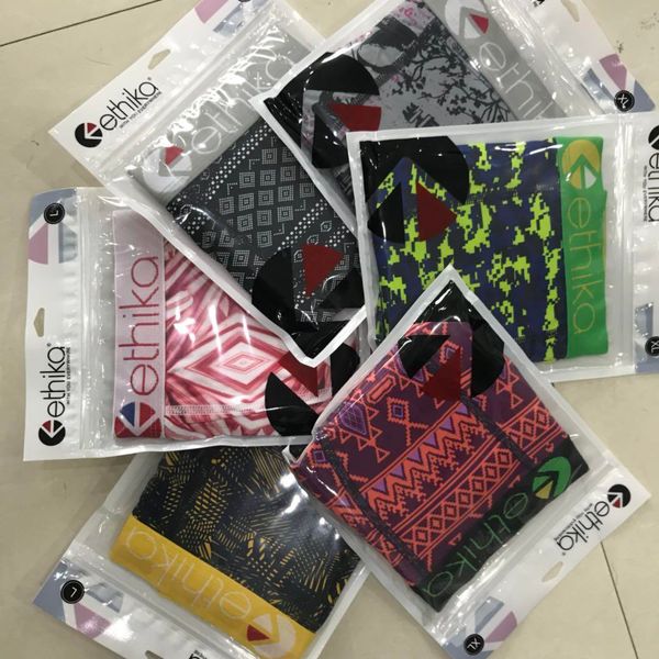 

designer underwear ethika 22 style colorful swimming trunks box shorts for men selling underwear men boxer briefs comfortable boxer s464