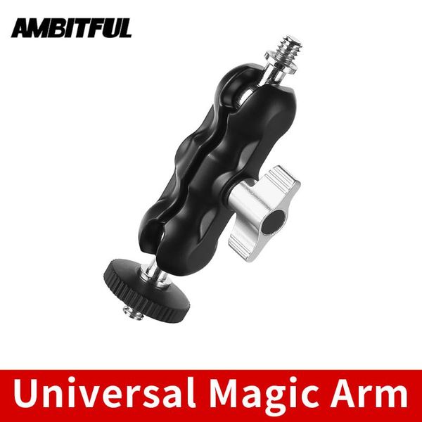 

lighting & studio accessories ambitful adjustable universal magic arm with small ballhead for camera monitor / led light support 1/4 screw