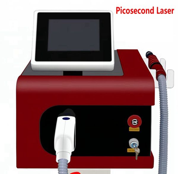 Peeling al carbonio con trattamento di pigmentazione della macchina per la rimozione del tatuaggio al laser a picosecondi con lunghezze d'onda 1064nm/532nm/755nm/1320nm
