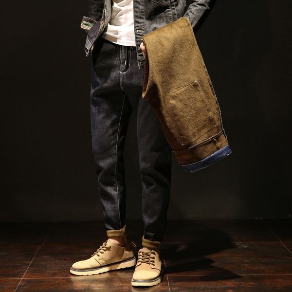 

7jjj new streetwear distressed skinny ripped hop hip jeans mens big hole on knee swag autumn clothes destroy denim pants, Blue