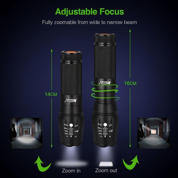 

ультра яркий светодиодный фонарик t6 l2 водонепроницаемый светодиодный факел 5 моделей масштабируемый фонарик используйте аккумулятор 18650