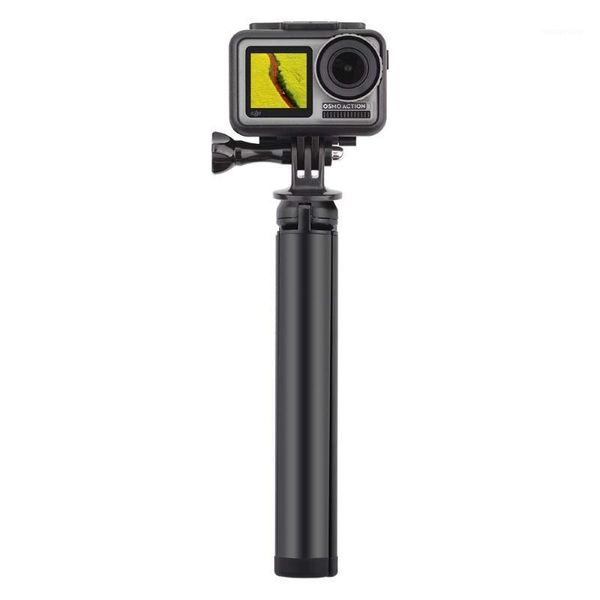 1/4 vite supporto per bastone di estensione in lega di alluminio nero supporto per treppiede supporto cardanico portatile per accessori per action camera DJI OSMO1