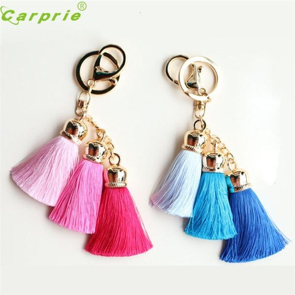 

handbag dependable fashion keychain new silk tassel car key ring ap8, Silver