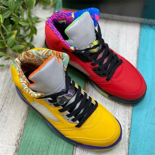 

with box what the 5 mens basketball shoes cz5725-700 varsity maize ghost green solar orange 5s men sports trainers s