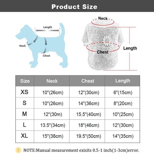 

cute french bulldog chihuahua dog clothes warm pet clothes winter puppy cat clothing jacket for small large dogs cats ro sqckha