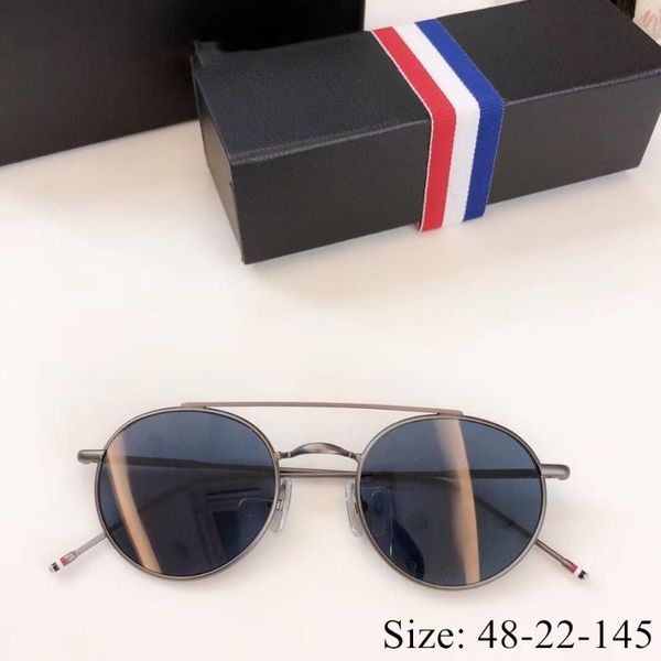 

sunglasses vintage retro style round pure titanium tb101 polarized lens fashion classical original box case women man, White;black