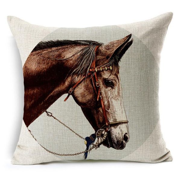 

horse cushion cover home car decorative throw pillows new arrival branded cushions funda cojines wave coussin decoration wmtlda
