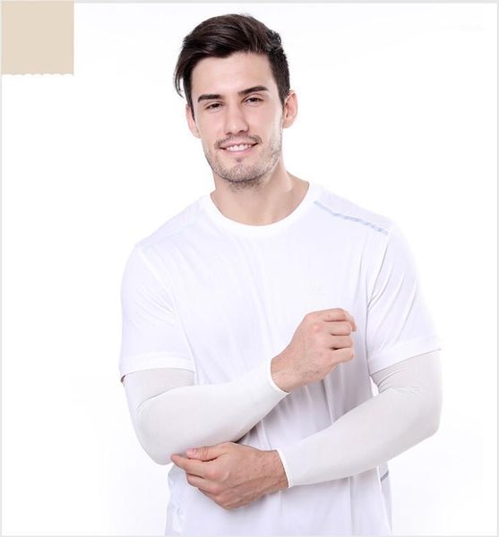 

elbow & knee pads white arm warmer quick dry uv protection outdoor temporary fake running sleeve skin proteive nylon tattoo sleeves1, Black;gray