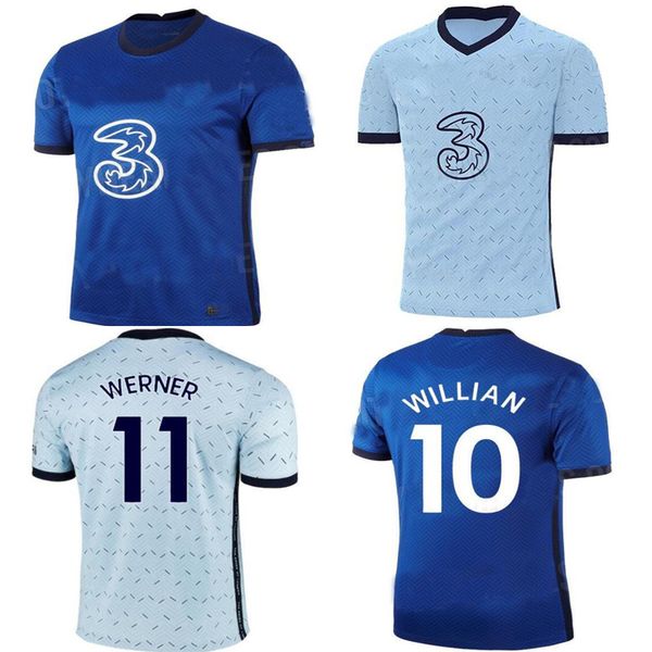 

player version 20 21pulisic abraham werner havertz chilwell ziyech soccer jerseys 2020 2021 kante mountfootball shirt, Black;yellow