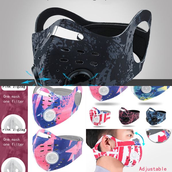 

activated reuse biking anti dust face carbon riding running cycling anti-pollution bike isolation maskcngewk