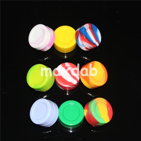 

container nonstick wax containers silicone box 7ml silicon food grade jars dab tool storage jar oil holder for vaporizer