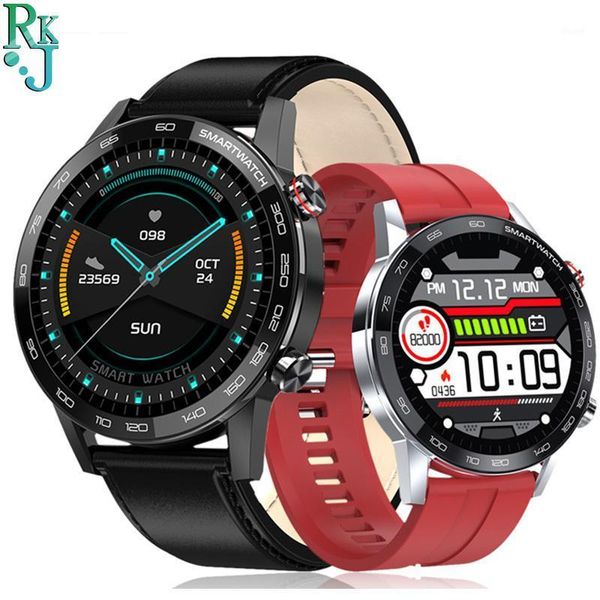 

2020 l16 smart watch men women hd display ip68 music control blood pressure heart rate fitness bracelet vs l13 l81