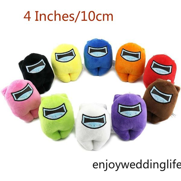 

10 colors 10cm/4in soft plush among us game figure animal plush stuffed dolls toy gift for kids boys and girls christmas fy7378, Blue