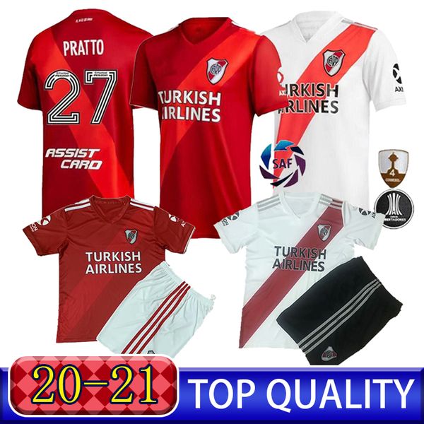 

Top fans' version of river Ponzio pratto football suit 20 21 river river plate g.martinez home football suit custom men's football uniform, Black;yellow