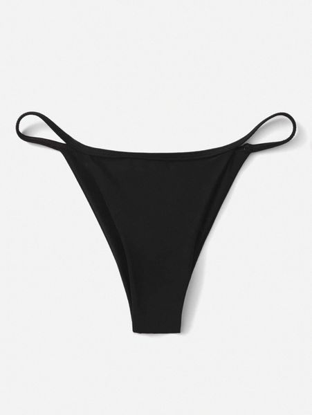 

solid bikini panty o22y#, White;black