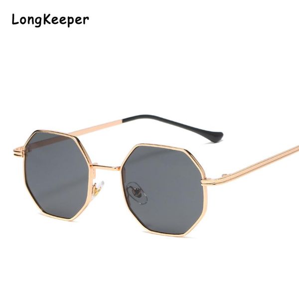 

amoywatches sunglasses fashion small square octagon for men women vintage travel polygon sun glasses summer shades uv400 eyewear oculos, White;black