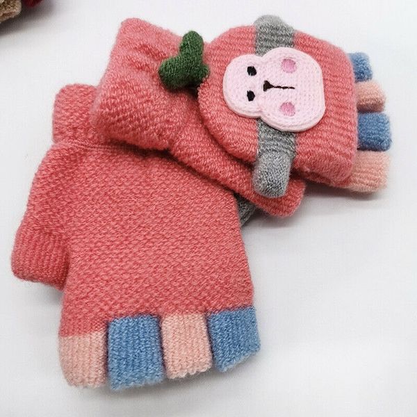 

infant winter warm cotton fitness children gloves kids knitting mittens