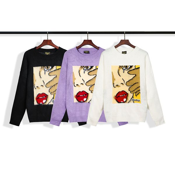 

2020 men women justin bieber drew house fleece pullover sweater winter mens womans designers high street clothing, White;black