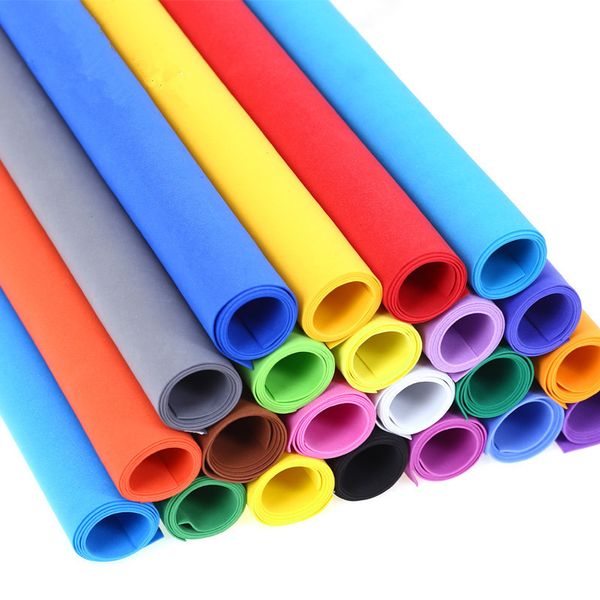 

10pcs 50*50cm 0.8-1mm handmade scrapbooking craft scrapbook wrapping eva sponge foam paper for flower background diy party decor y201006