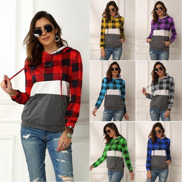

women's hoodies & sweatshirts women long sleeve hooded sweatshirt with pockets casual comfortable pullover sudaderas para mujer, Black