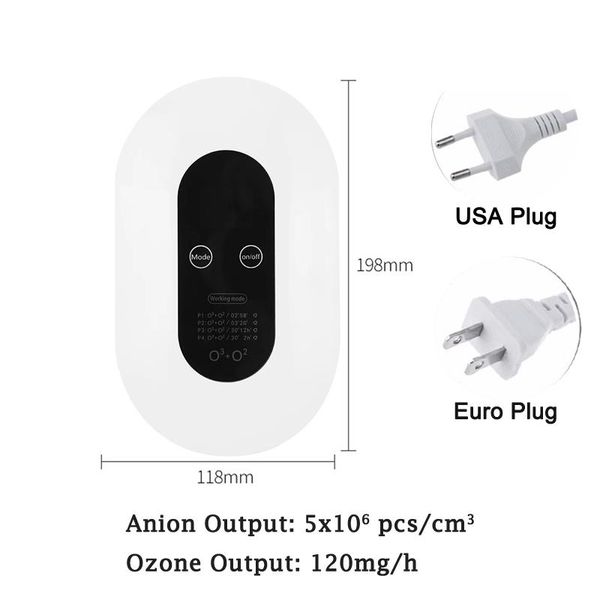 

air purifiers 120mg eu us plug ozone generator purifier for home desinfector formaldehyde removal